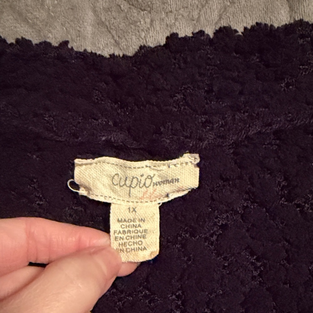 Cupio Black Open-Front Cardigan - Picture 3 of 4